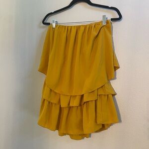 Yellow skort romper